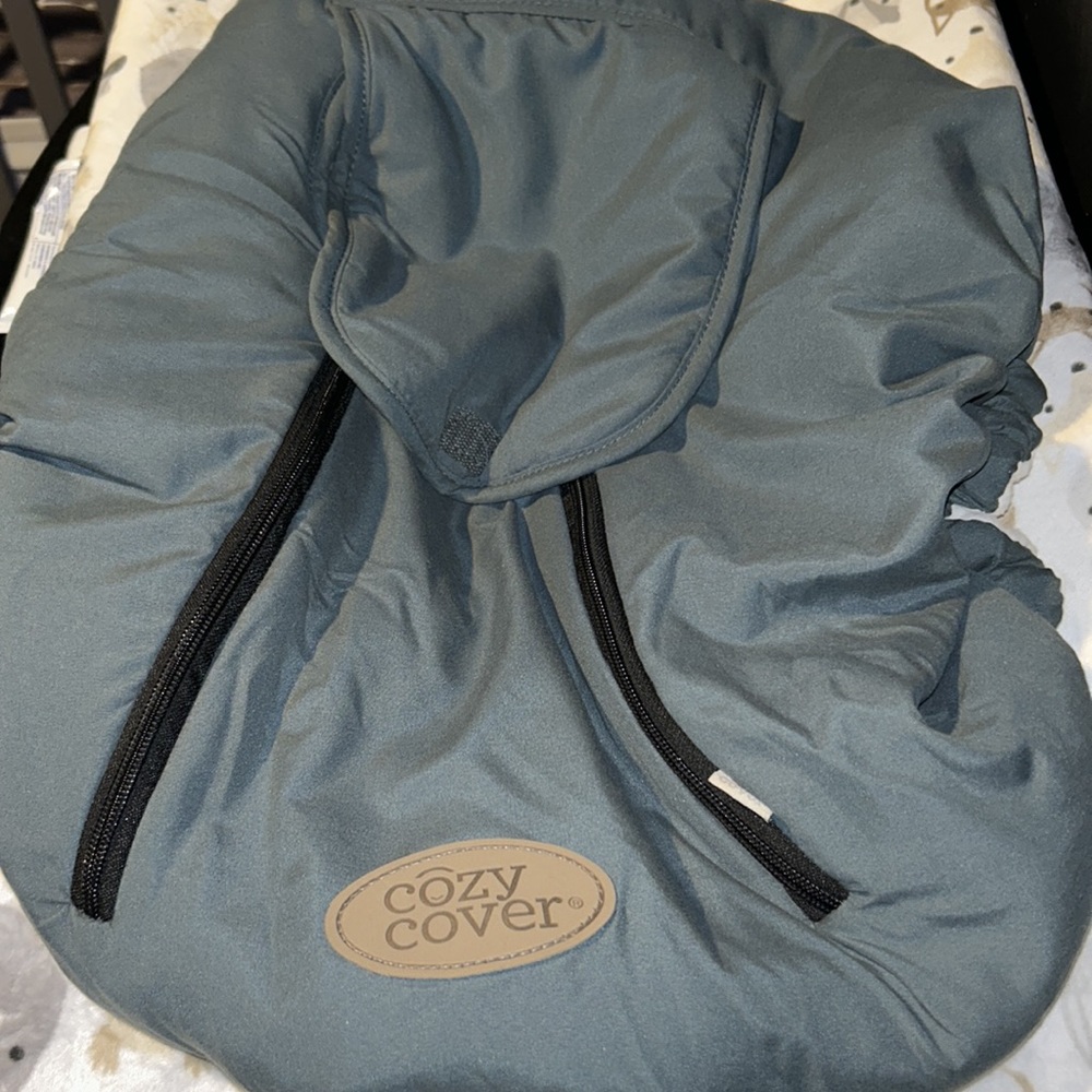 Cozy cover for baby’s car seat